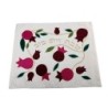 Yair Emanuel Raw Silk Challah Cover with Pomegranate Motif