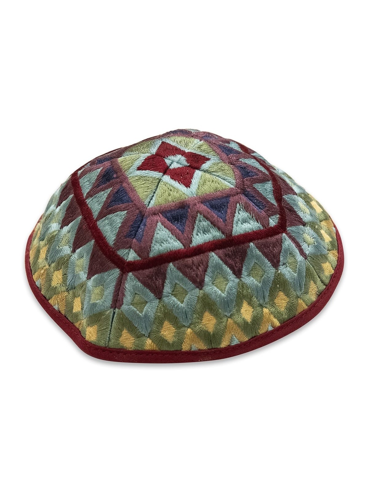 Yair Emanuel Embroidered Tallit Set With Square Patterns - Multicolore