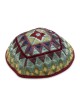 Yair Emanuel Embroidered Tallit Set With Square Patterns - Multicolore