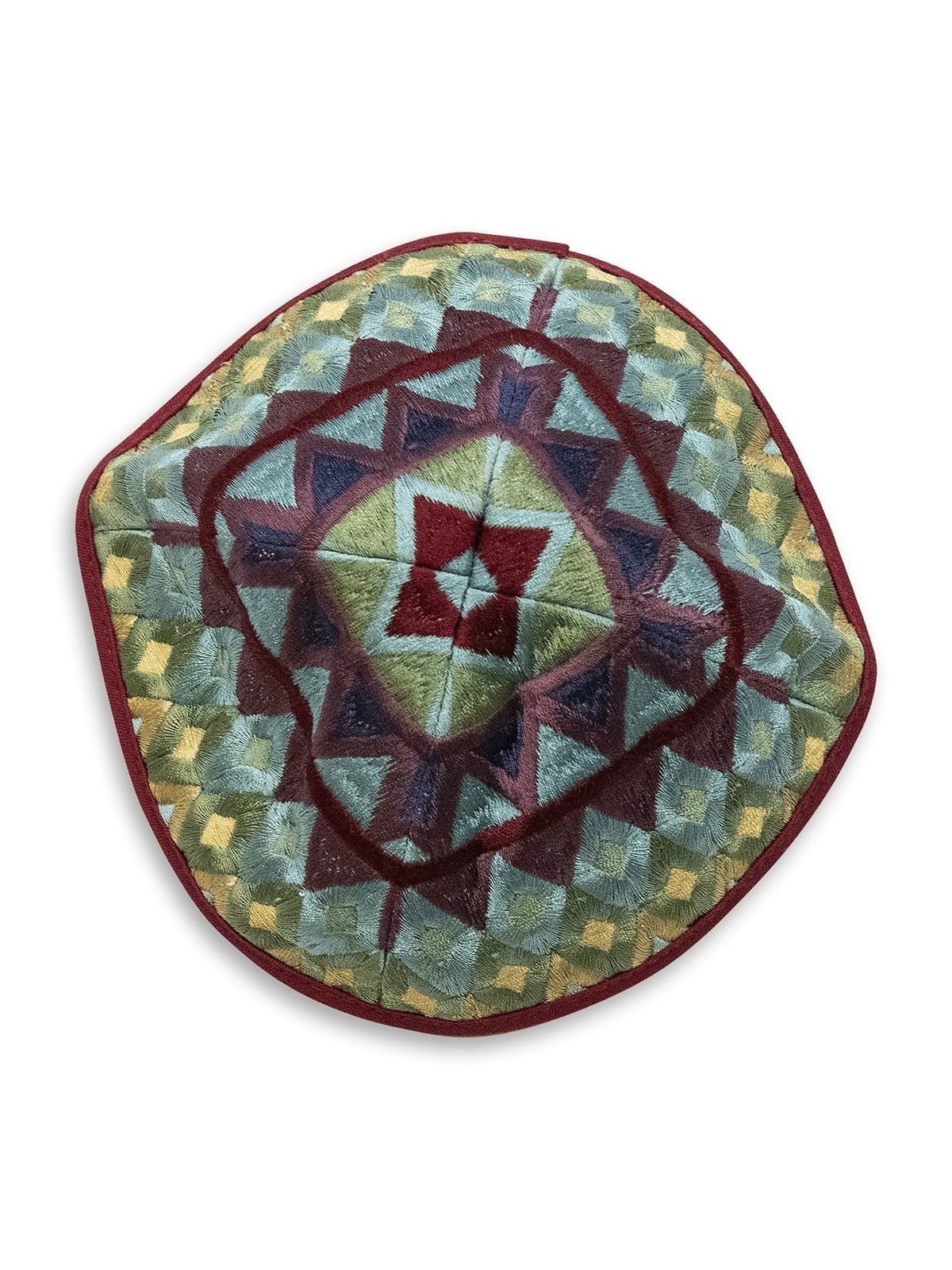 Yair Emanuel Embroidered Tallit Set With Square Patterns - Multicolore