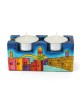Yair Emanuel Hand Painted Travel Shabbat Candle Tower