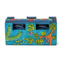 Yair Emanuel Hand Painted Travel Shabbat Candle Tower