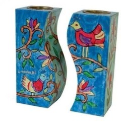Yair Emanuel Fitted Candlesticks - Birds