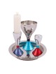 Yair Emanuel Textured Nickel Havdallah Set. Variety of Colors