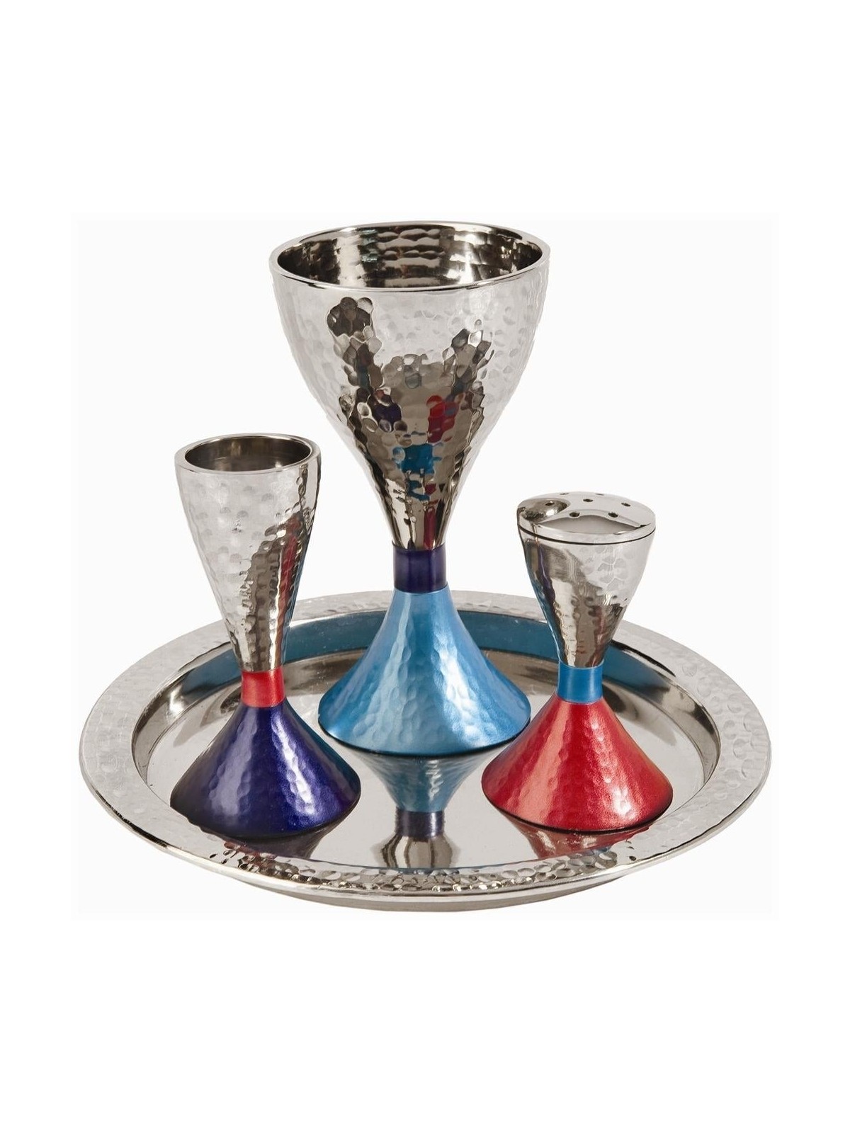 Yair Emanuel Textured Nickel Havdallah Set. Variety of Colors