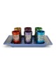 Kiddush Cup Set With Pomegranate Design By Yair Emanuel (Choice of Col