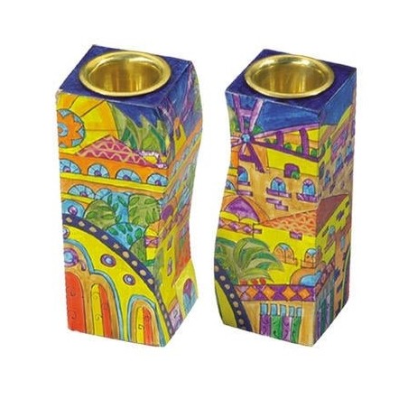 Yair Emanuel Fitted Candlesticks - Jerusalem Oriental