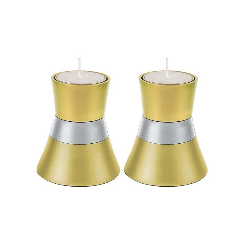 Organic Column: Yair Emanuel Anodized Aluminum Candlesticks