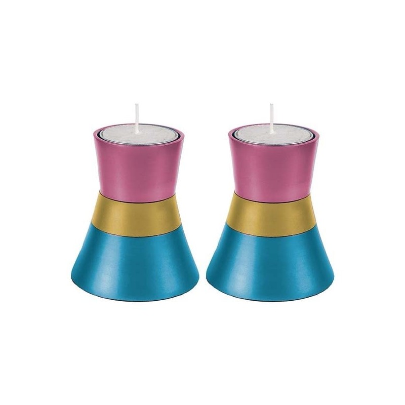 Organic Column: Yair Emanuel Anodized Aluminum Candlesticks