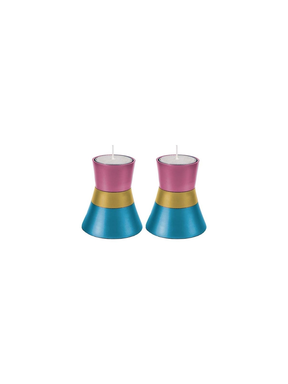 Organic Column: Yair Emanuel Anodized Aluminum Candlesticks