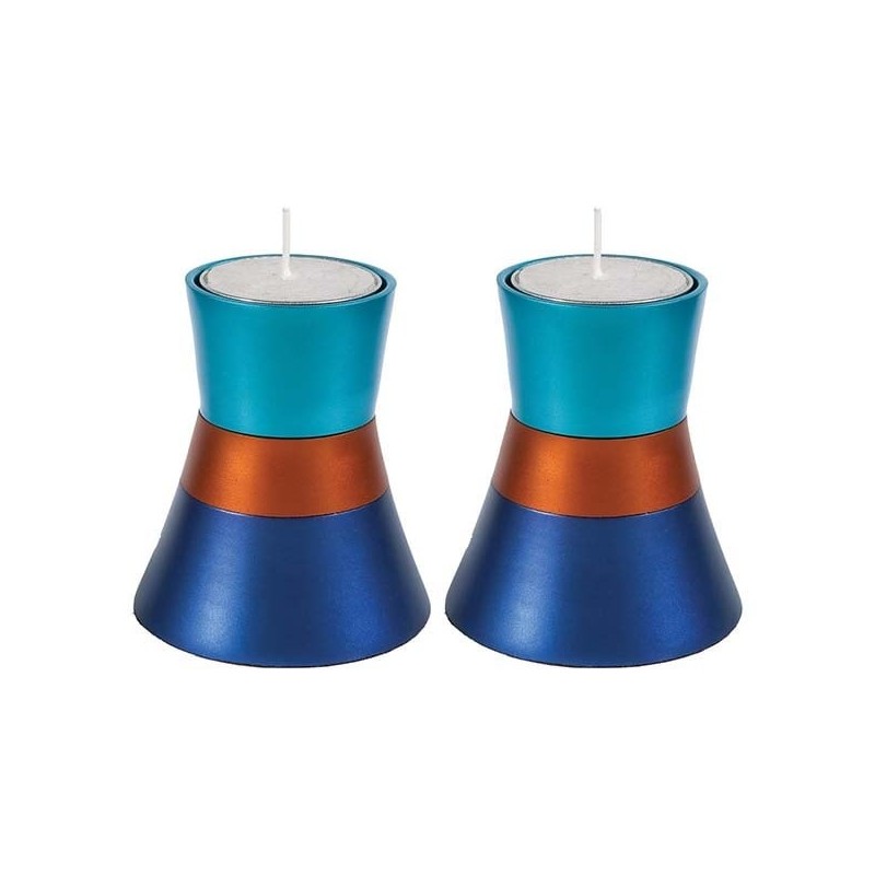 Organic Column: Yair Emanuel Anodized Aluminum Candlesticks