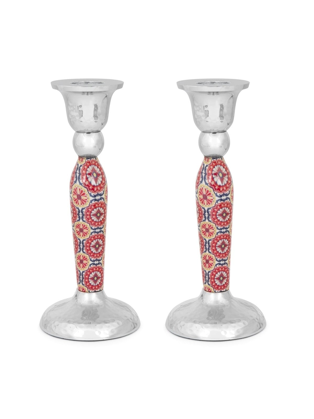 Yair Emanuel Modern Candlesticks - Floral Design