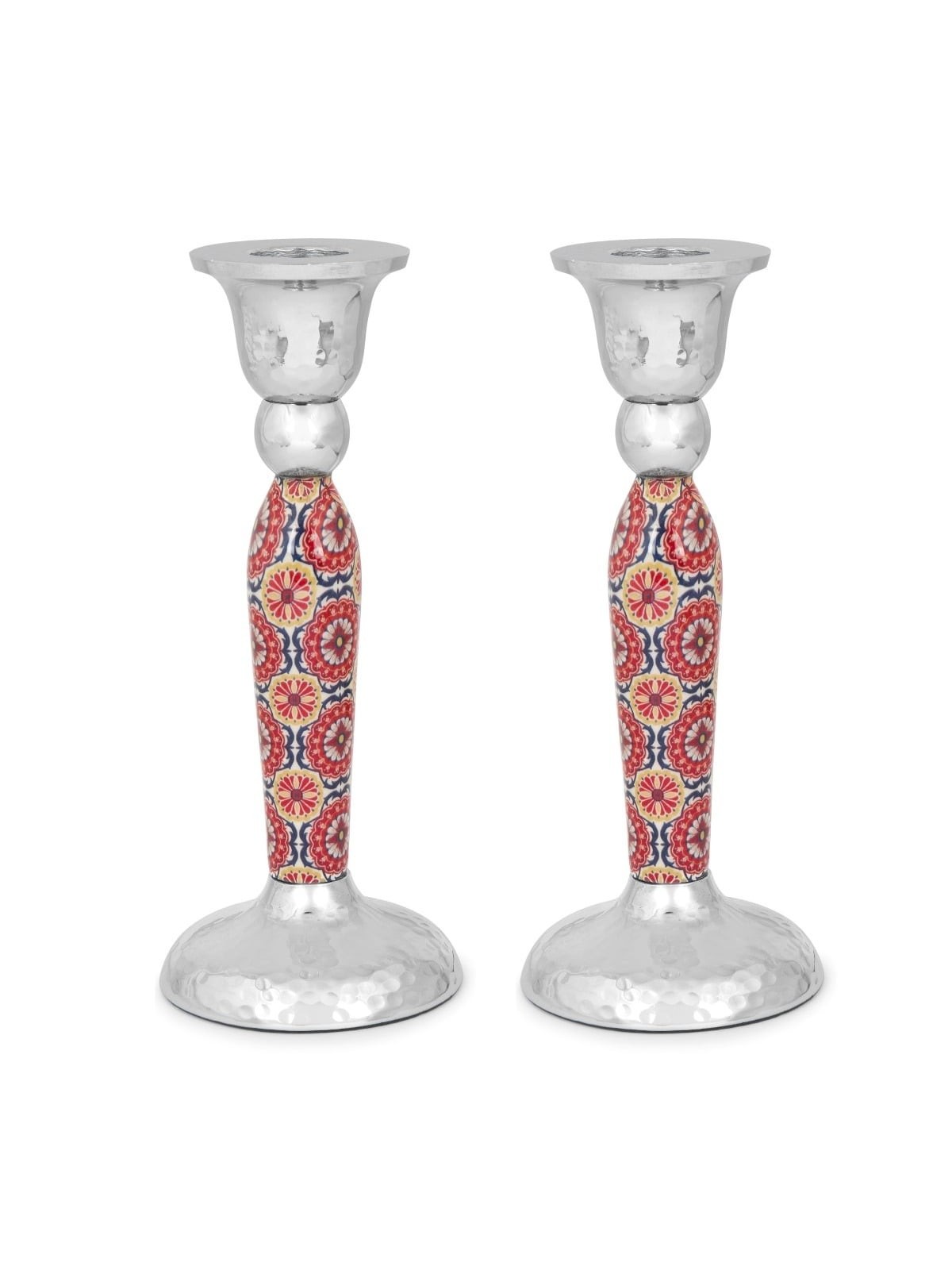 Yair Emanuel Modern Candlesticks - Floral Design