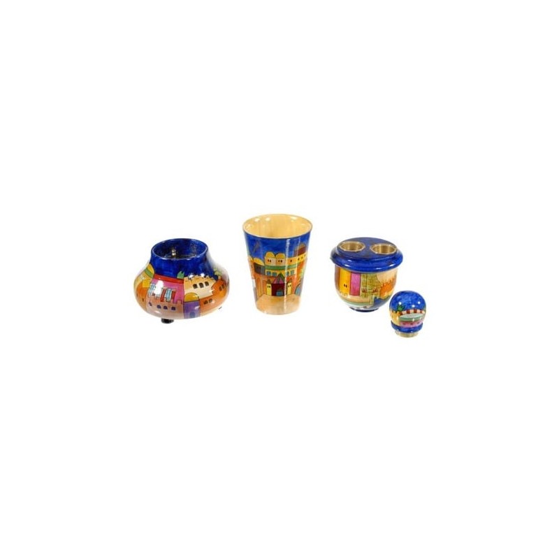 Yair Emanuel Travel Shabbat/Havdalah Set - Jerusalem