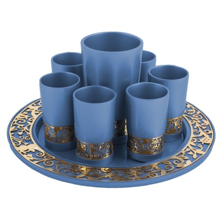 Yair Emanuel Pomegranate Kiddush Cup Set - Variety of Colors