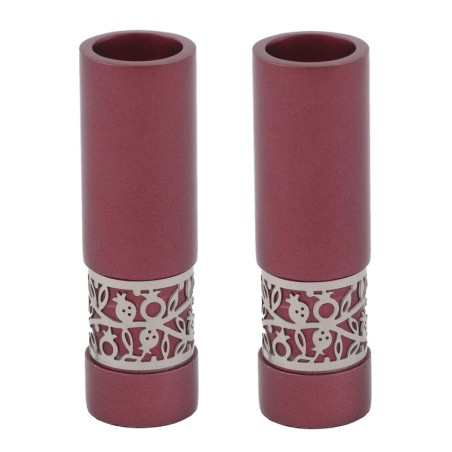 Yair Emanuel Anodized Aluminum Pomegranate Candlesticks (Choice of Col