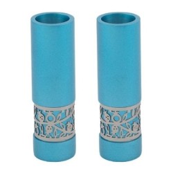 Yair Emanuel Anodized Aluminum Pomegranate Candlesticks (Choice of Col