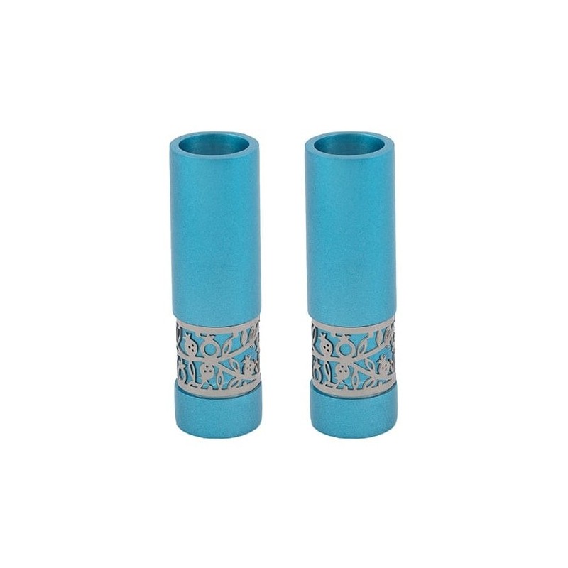 Yair Emanuel Anodized Aluminum Pomegranate Candlesticks (Choice of Col