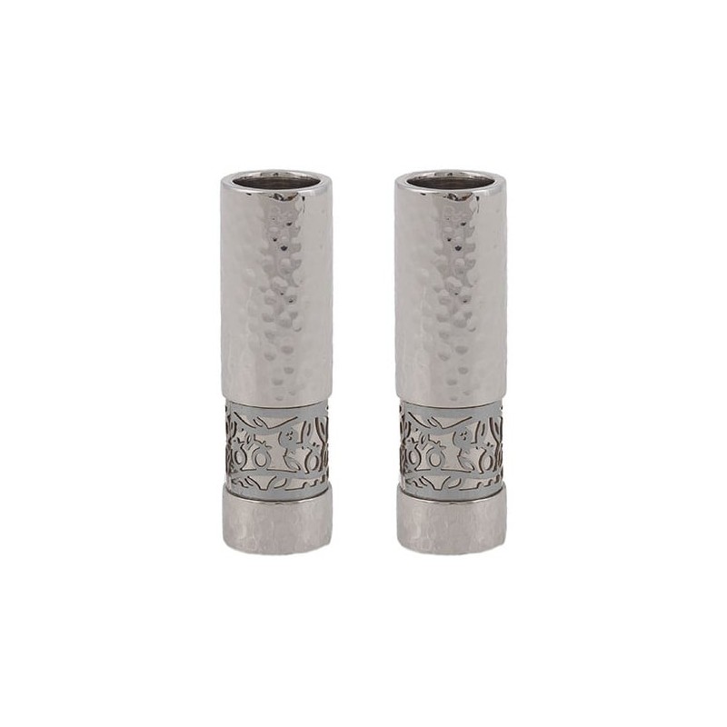 Yair Emanuel Anodized Aluminum Pomegranate Candlesticks (Choice of Col
