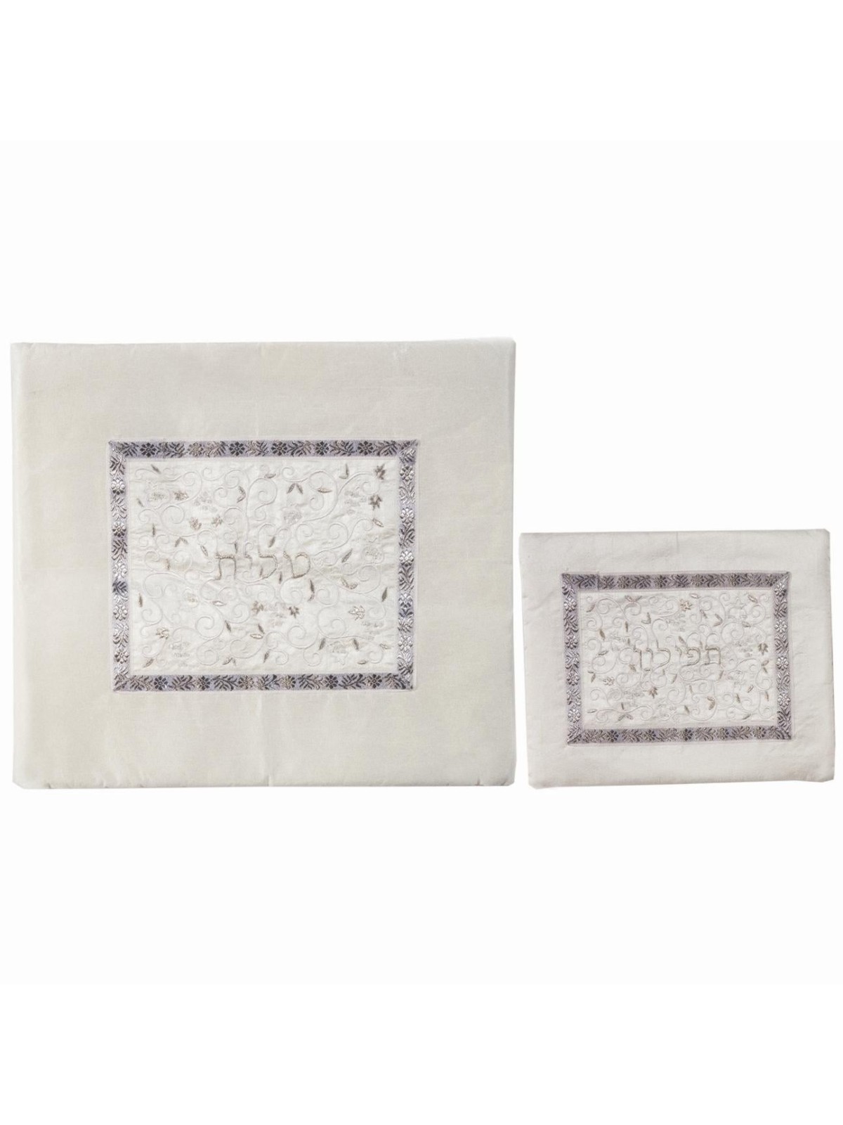 Yair Emanuel Embroidered Tallit and Tefillin Bag Set - Pomegranates (W