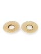 Disc Tea Light Holders with Pomegranate Metal Cutout Design by Yair Em