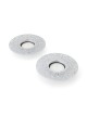 Disc Tea Light Holders with Pomegranate Metal Cutout Design by Yair Em