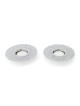 Disc Tea Light Holders with Pomegranate Metal Cutout Design by Yair Em