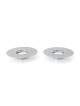 Disc Tea Light Holders with Pomegranate Metal Cutout Design by Yair Em