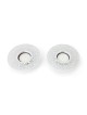 Disc Tea Light Holders with Pomegranate Metal Cutout Design by Yair Em