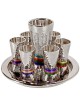 Yair Emanuel Textured Nickel 8-Piece Kiddush Set