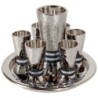 Yair Emanuel Textured Nickel 8-Piece Kiddush Set
