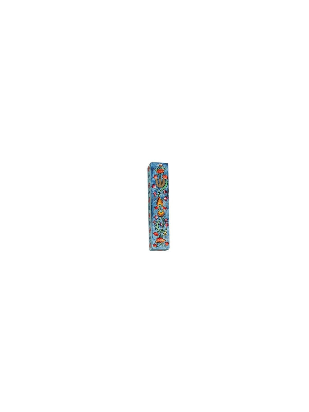 Yair Emanuel Small Wooden Mezuzah - Oriental
