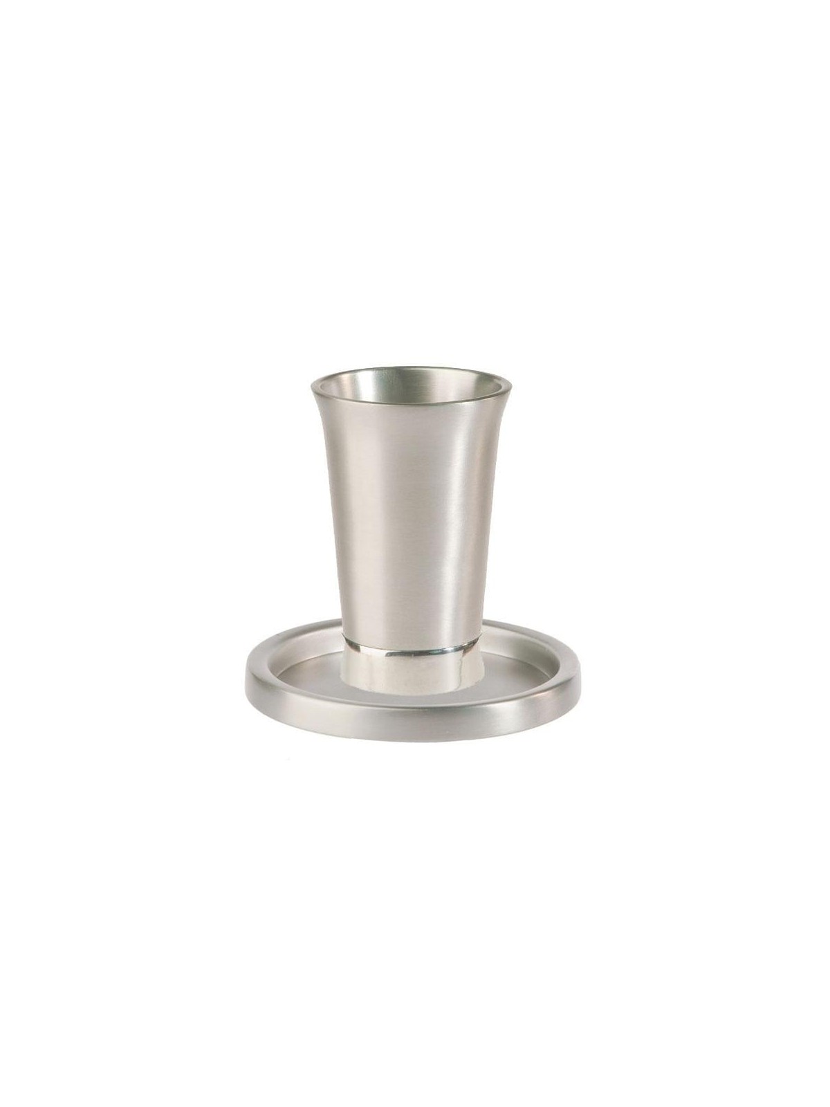 Yair Emanuel Anodized Aluminum Kiddush Cup with Saucer