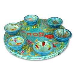 Seder Plate With Seven Species Design By Yair Emanuel
