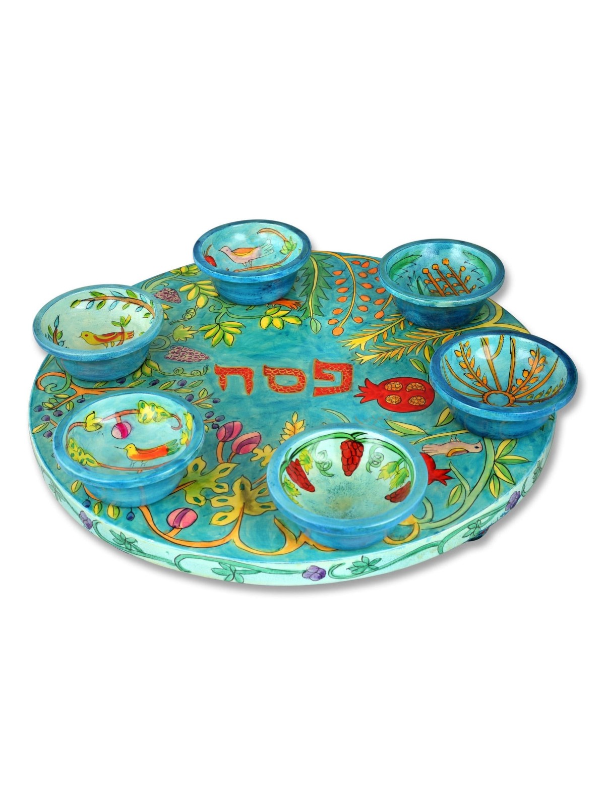 Seder Plate With Seven Species Design By Yair Emanuel