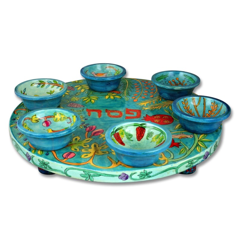 Seder Plate With Seven Species Design By Yair Emanuel