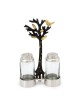 Glass Salt and Pepper Pots in Tree of Life Stand by Yair Emanuel