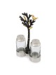 Glass Salt and Pepper Pots in Tree of Life Stand by Yair Emanuel