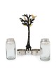 Glass Salt and Pepper Pots in Tree of Life Stand by Yair Emanuel