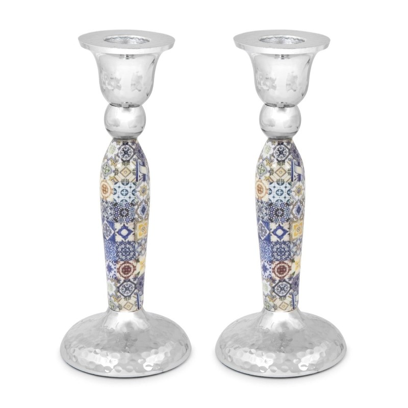 Yair Emanuel Modern Candlesticks - Tile Design