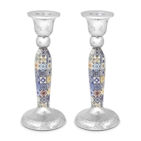 Yair Emanuel Modern Candlesticks - Tile Design
