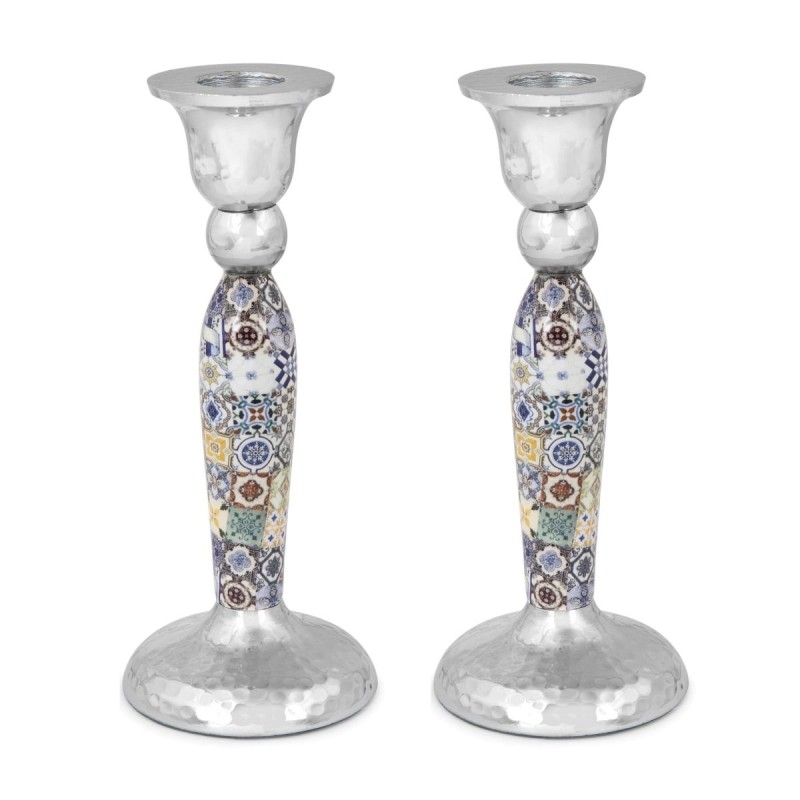 Yair Emanuel Modern Candlesticks - Tile Design