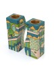 Yair Emanuel Fitted Candlesticks - Jerusalem Blue