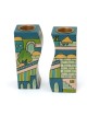Yair Emanuel Fitted Candlesticks - Jerusalem Blue