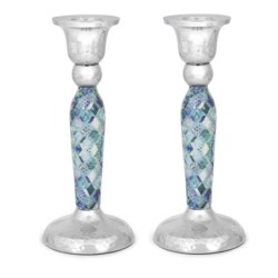 Yair Emanuel Modern Candlesticks - Geometric Design