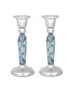 Yair Emanuel Modern Candlesticks - Geometric Design