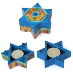 Yair Emanuel Star of David Candlesticks - Jerusalem