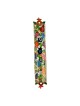 Yair Emanuel Laser Cut Hand Painted Metal Mezuzah - Pomegranate Branch