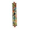 Yair Emanuel Laser Cut Hand Painted Metal Mezuzah - Pomegranate Branch