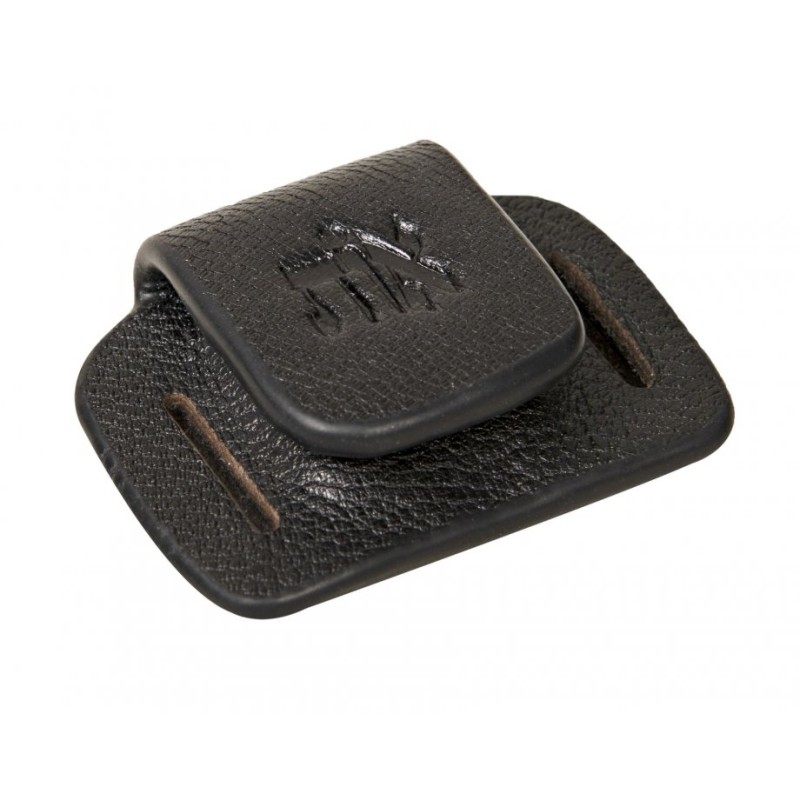 Black Leather Magnetic Tefillin Hand Strap Holder | Tefillin Parts